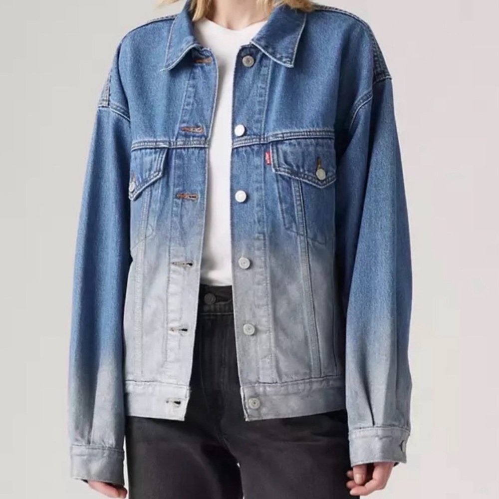 Levi's Blue Ombré Jean 90’s Trucker Denim Jacket